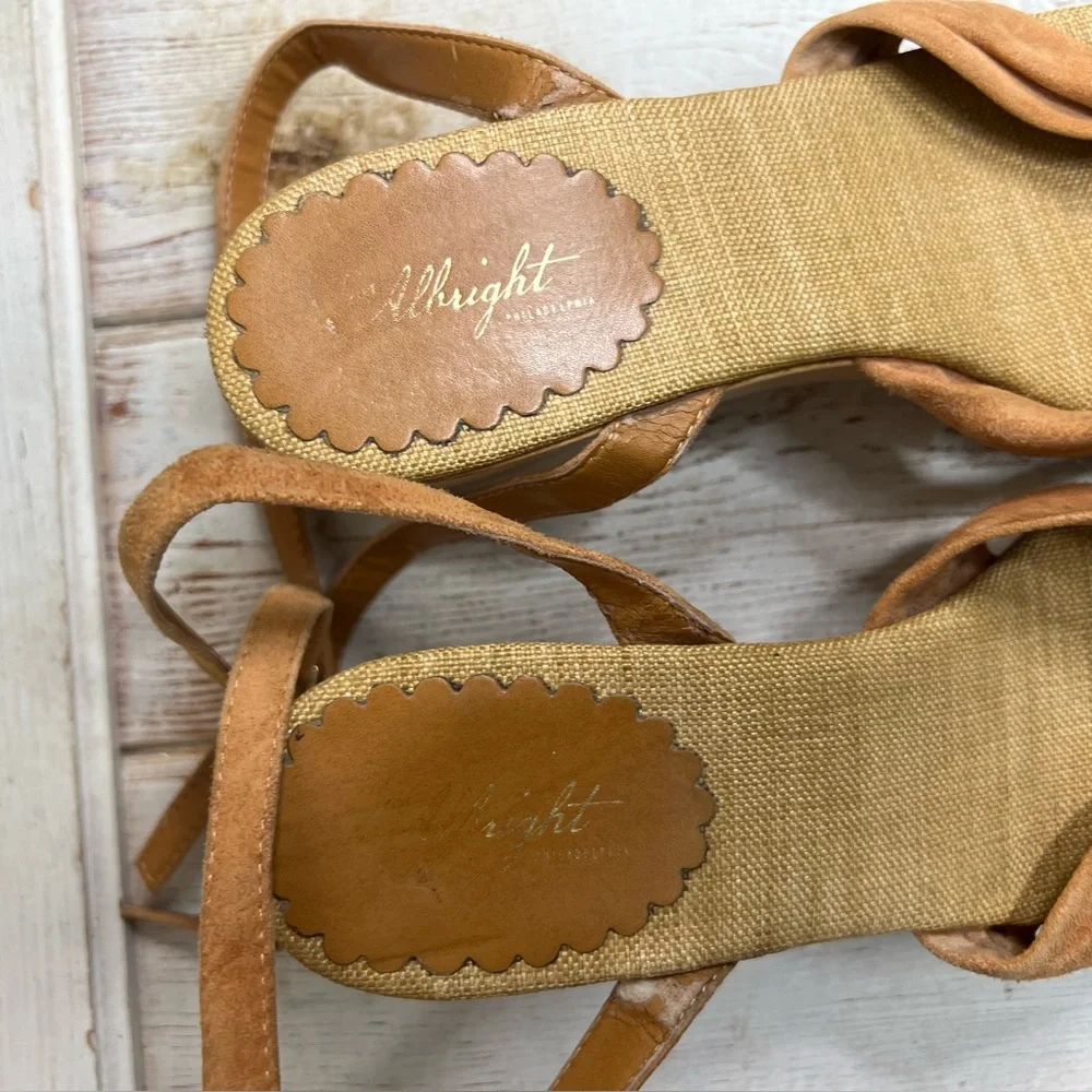 Miss Albright Wood Platform Sandals